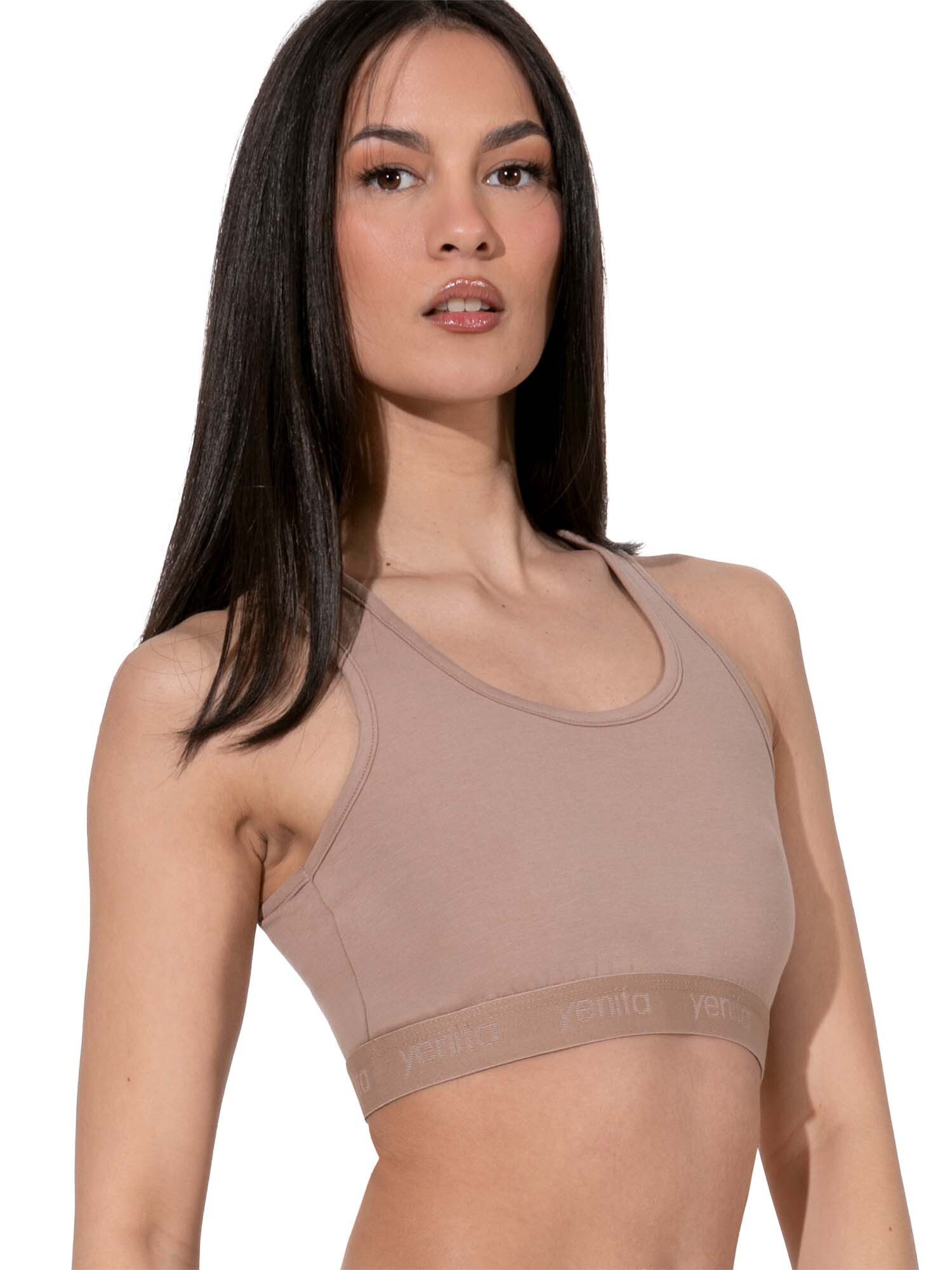 Yenita® Bustier Sports-Collection mit breiten Trägern (3-tlg) mit Racerback