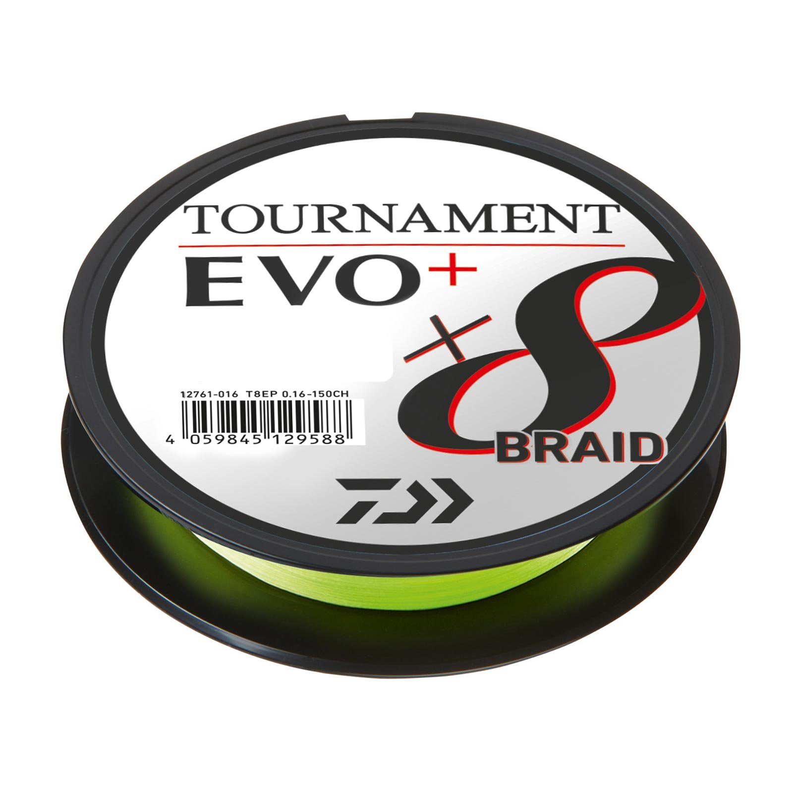 Daiwa Angelschnur, 135 m Длина, Daiwa Tournament X8 Braid EVO+ 0,12mm 135m Chartreuse geflochtene Angelschnur