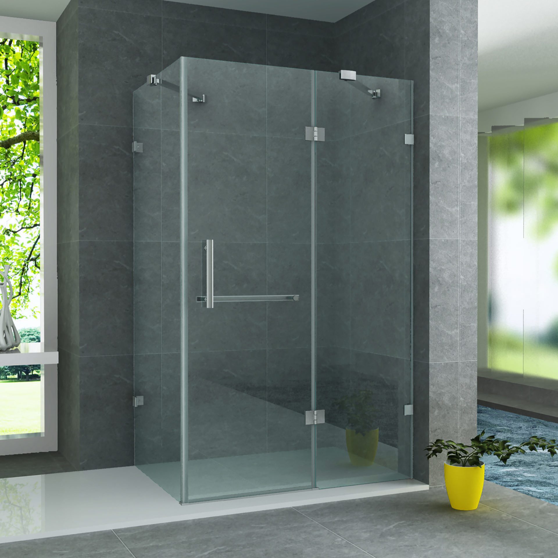 Belvit Eckdusche BV-DK4-80120, BxT: 120x80 cm, günstig online kaufen