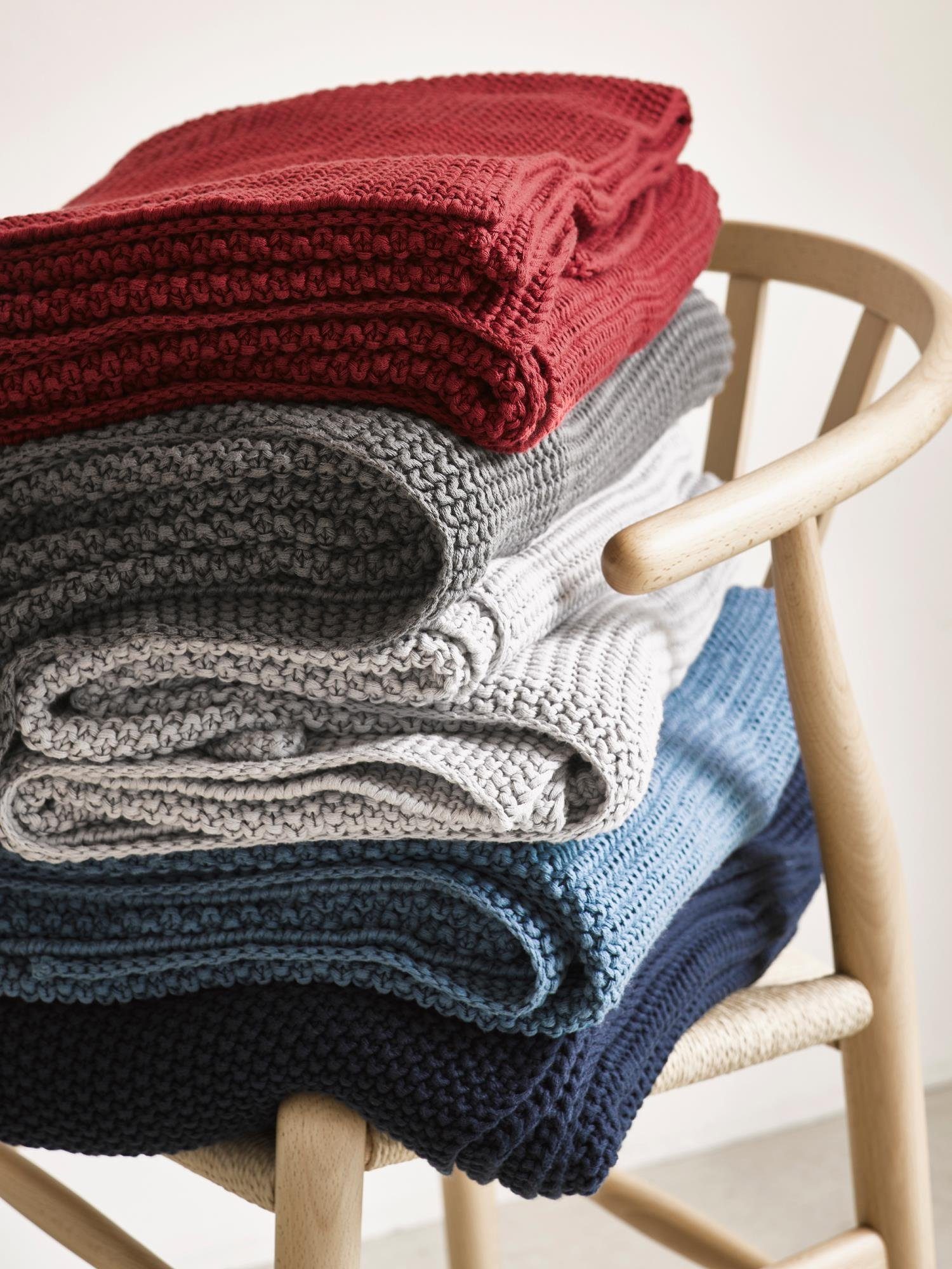 Plaid Nordic knit, Marc O'Polo Home, aus Bio-Baumwolle