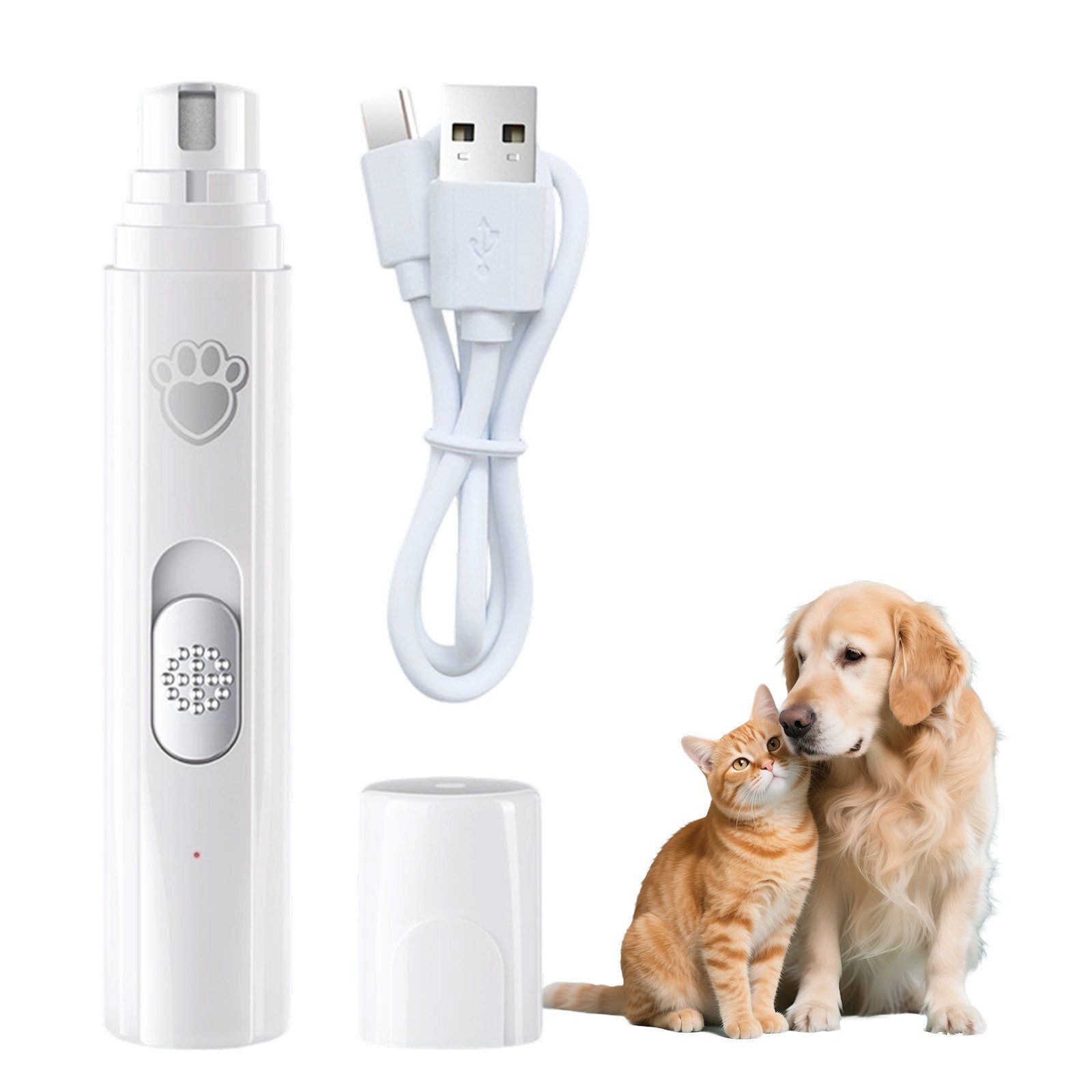REDOM Krallenschleifer Wiederaufladbarer Nageltrimmer für Tiere Krallenpfle günstig online kaufen