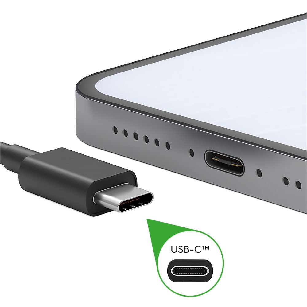 Justcom Samsung W23 Flip USB-Kabel, USB-C, USB-A (10 cm), Schnellladekabel, Datenkabel, Handy, Tablet