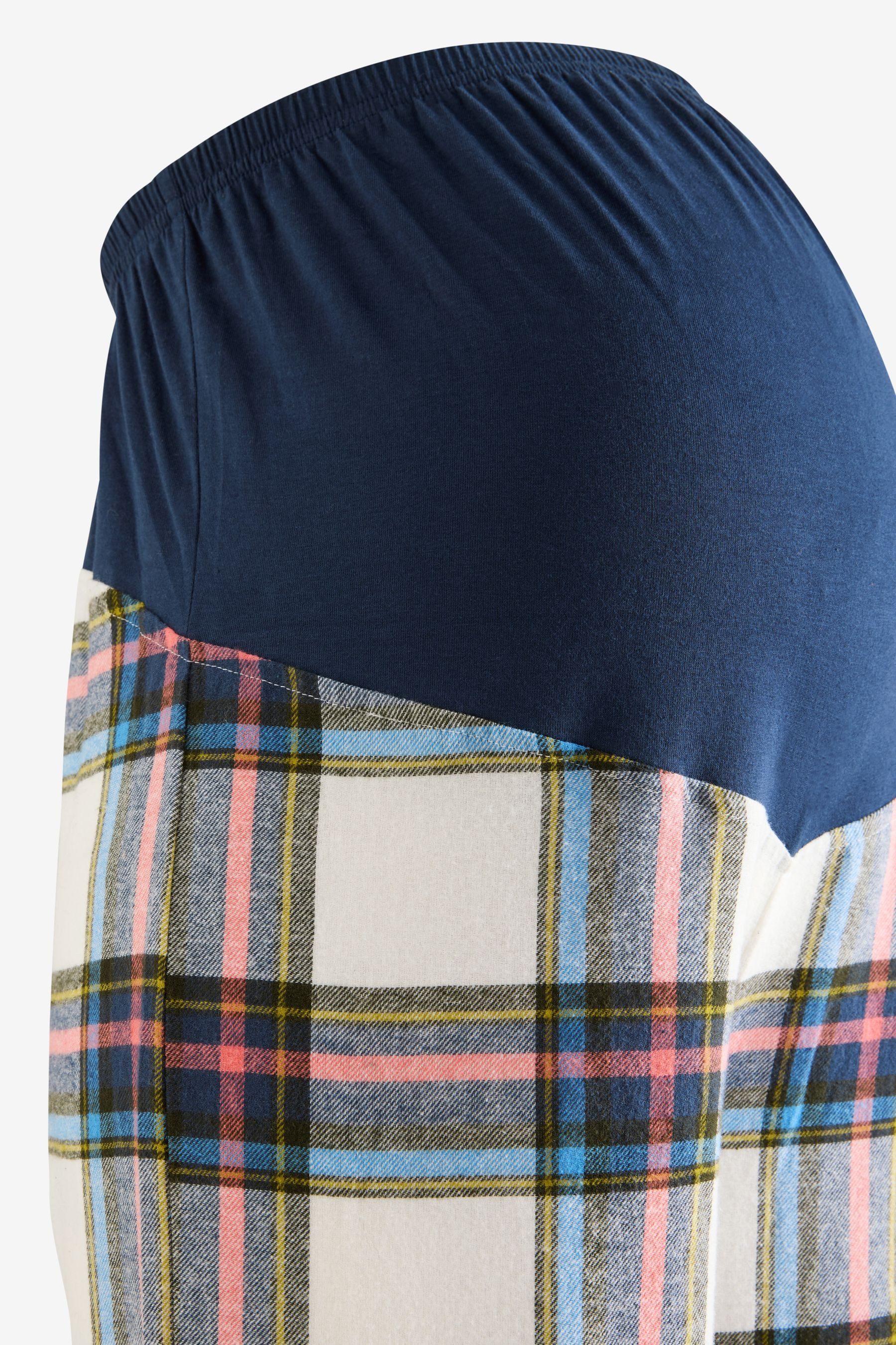 Next Umstandspyjama Pyjamahose aus Flanell, Umstandsmode (1 tlg)