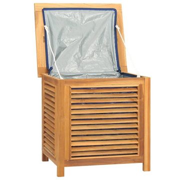vidaXL Auflagenbox Gartenbox mit Beutel 60x50x58 cm Massivholz Teak