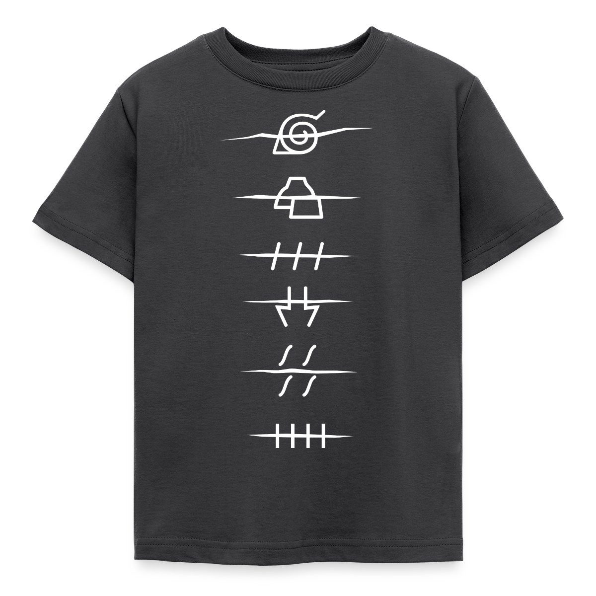 T-Shirt Naruto Shippuden Anti-Symbole Der Akatsuki Kinder T-Shirt