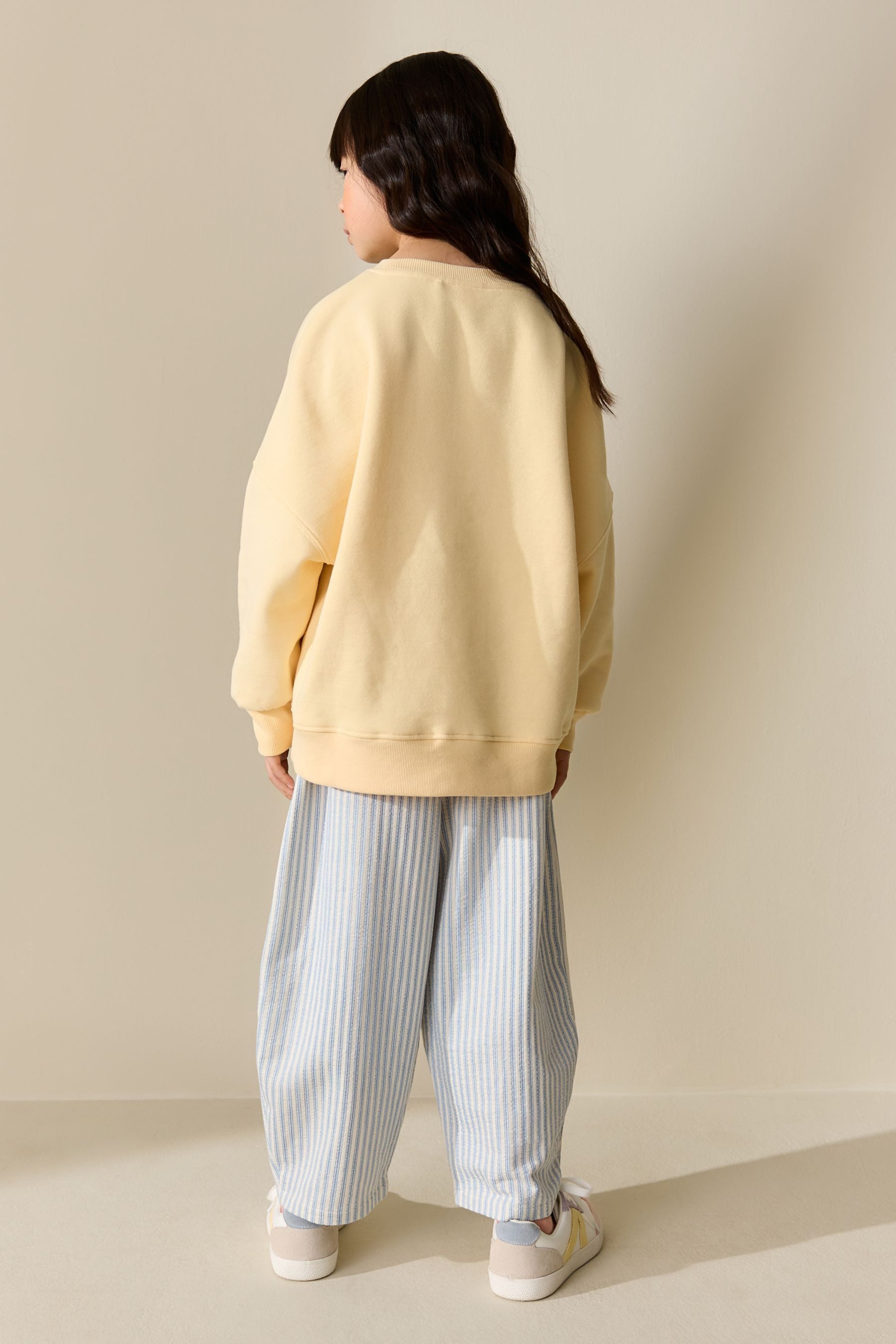 Next Top & Leggings Sweatshirt und Hose mit weitem Bein im Set (2-tlg)