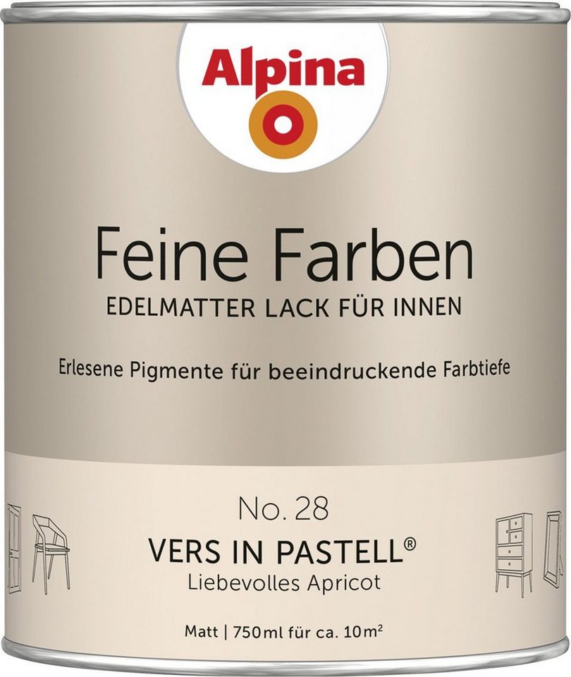 Thumbnail - Alpina Wandfarbe Alpina Feine Farben Lack No. 28 Vers in Pastell