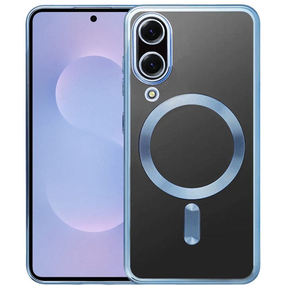 FITSU Handyhülle Hülle für Samsung Galaxy S25 Edge MagSafe kompatibel mit Kameraschutz 6,7 Zoll, Transparente Schutzhülle für Galaxy S25 Edge Case mit farbigen Rahmen