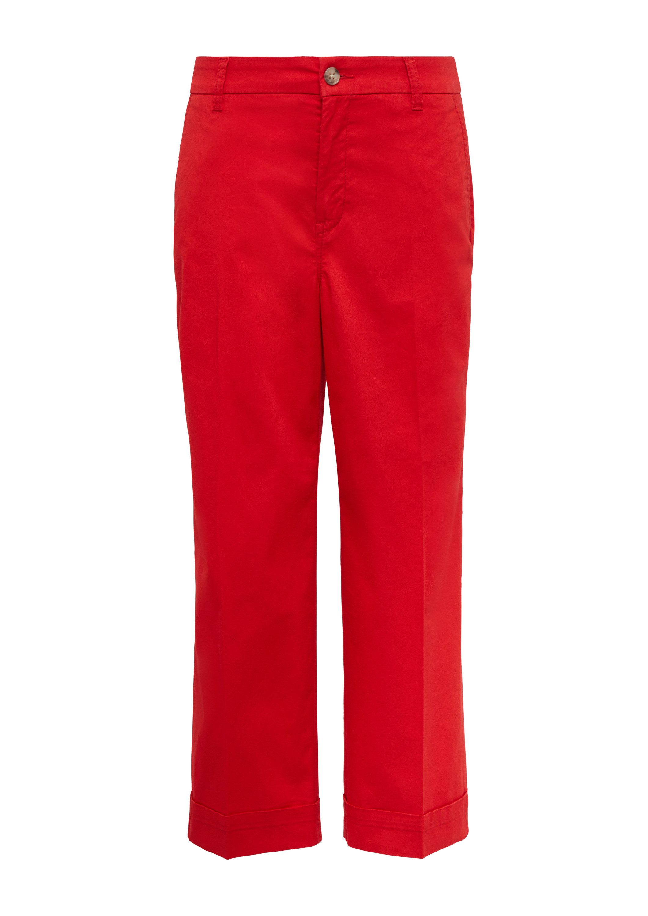 s.Oliver 7/8-Hose Hose High-Rise-Culotte aus Baumwollstretch günstig online kaufen