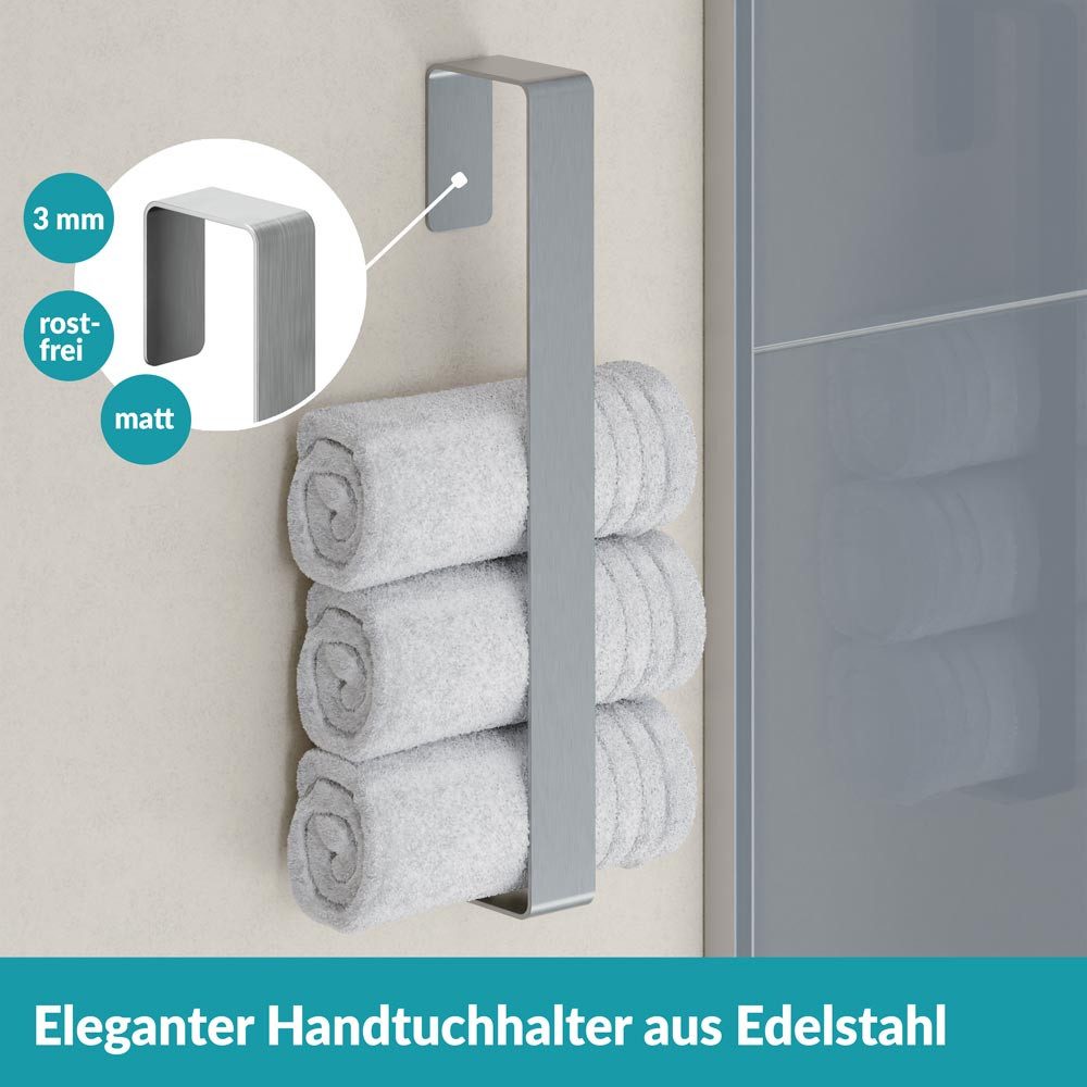 WEISSENSTEIN Handtuchhalter Senkrecht ohne Bohren