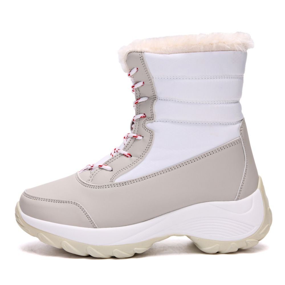 Stilvoll Warm Weiß rutschfest, und schön HUSKSWARE und High-Top-Schuhe), Schneeschuhe (Outdoor-Schneestiefel, Warme Wanderschuhe,