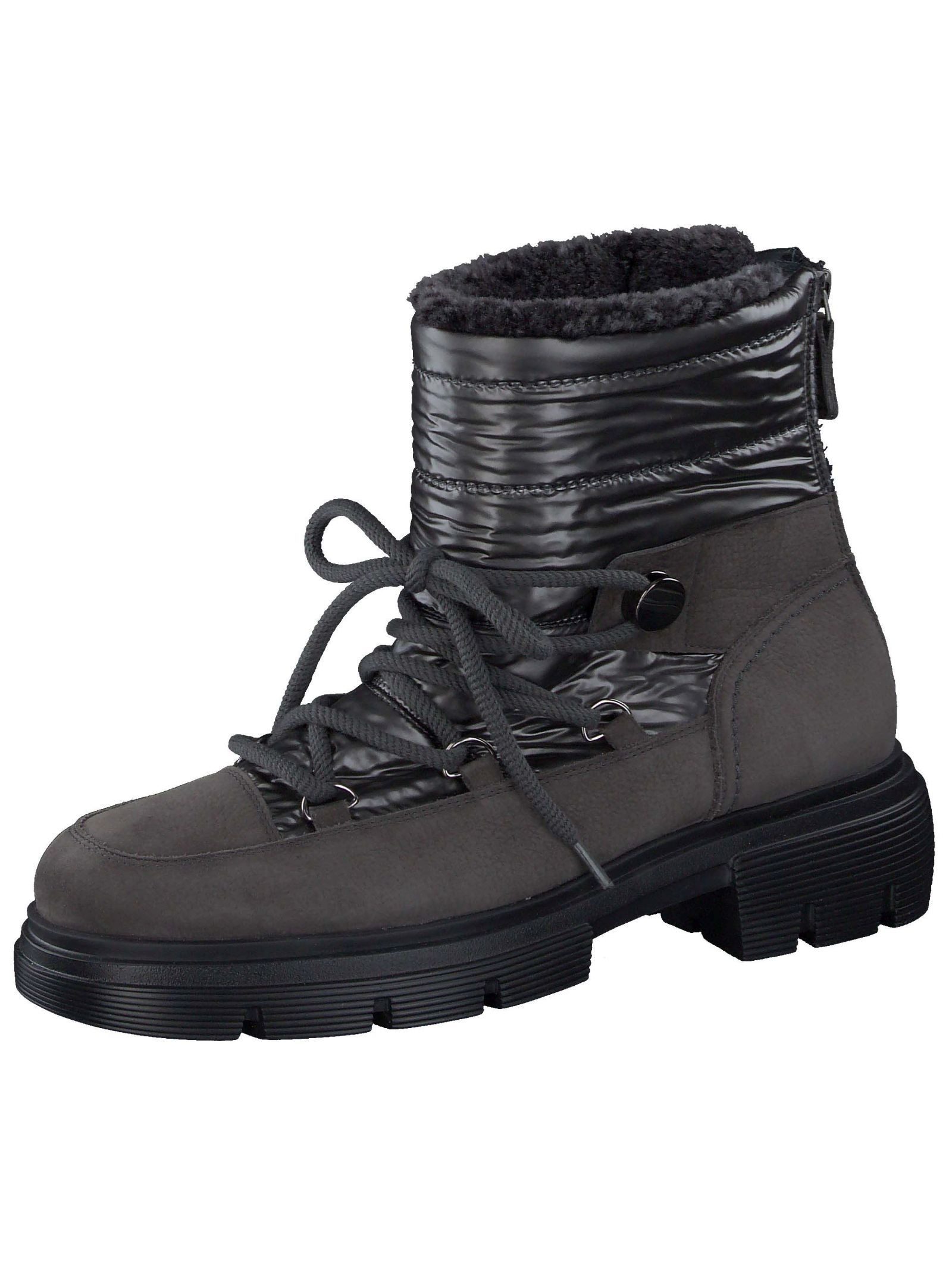 Paul Green Paul Green Stiefelette Nubukleder/Textil Schnürstiefelette