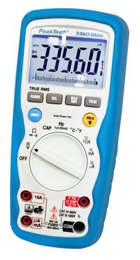 PeakTech Multimeter PeakTech 3360: TRMS Digitalmultimeter ~40.000 Counts ~1000V/10A AC/DC