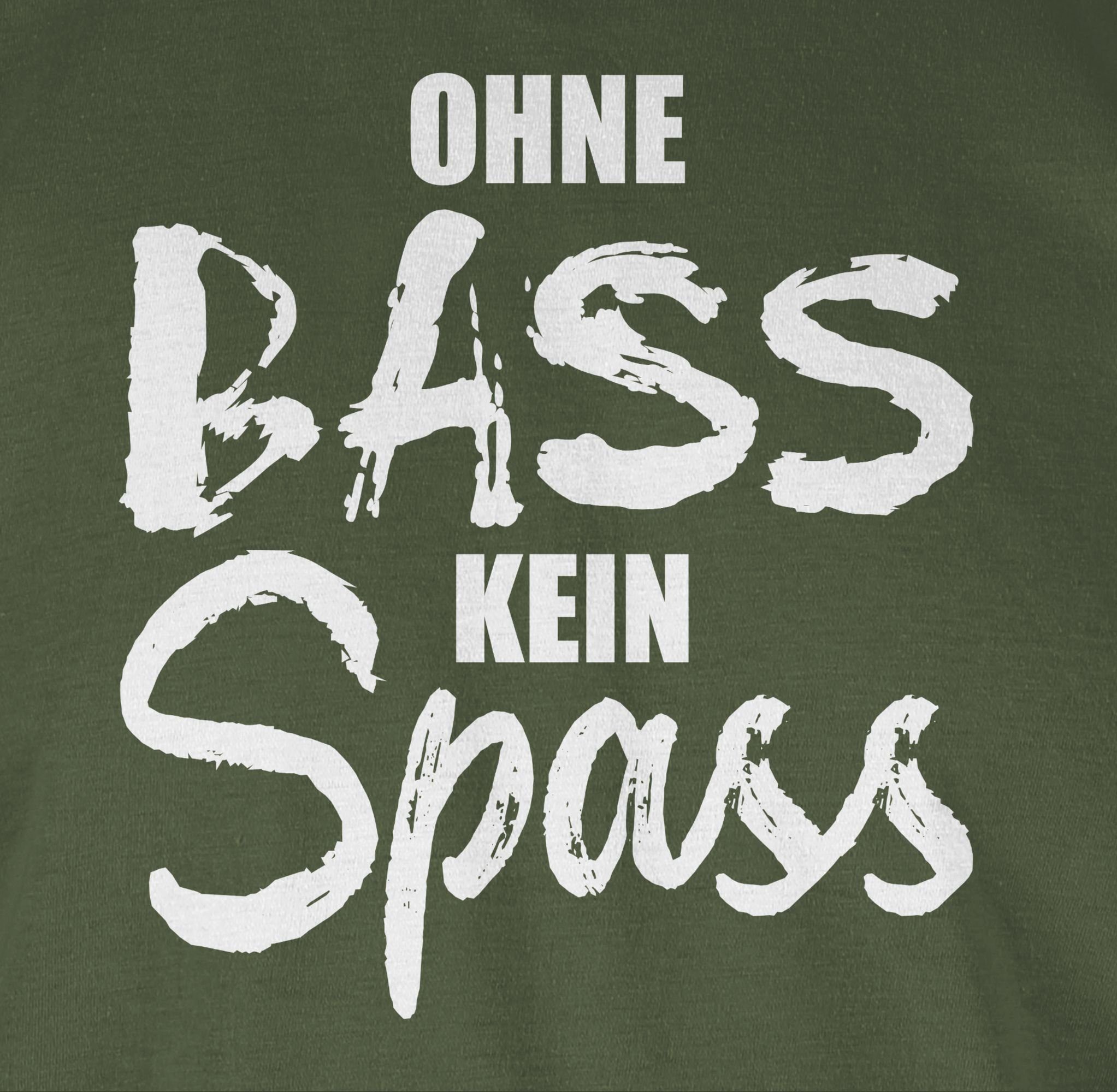 Festival Ohne 2 kein Shirtracer Zubehör T-Shirt weiß - Spass Grün Army Bass