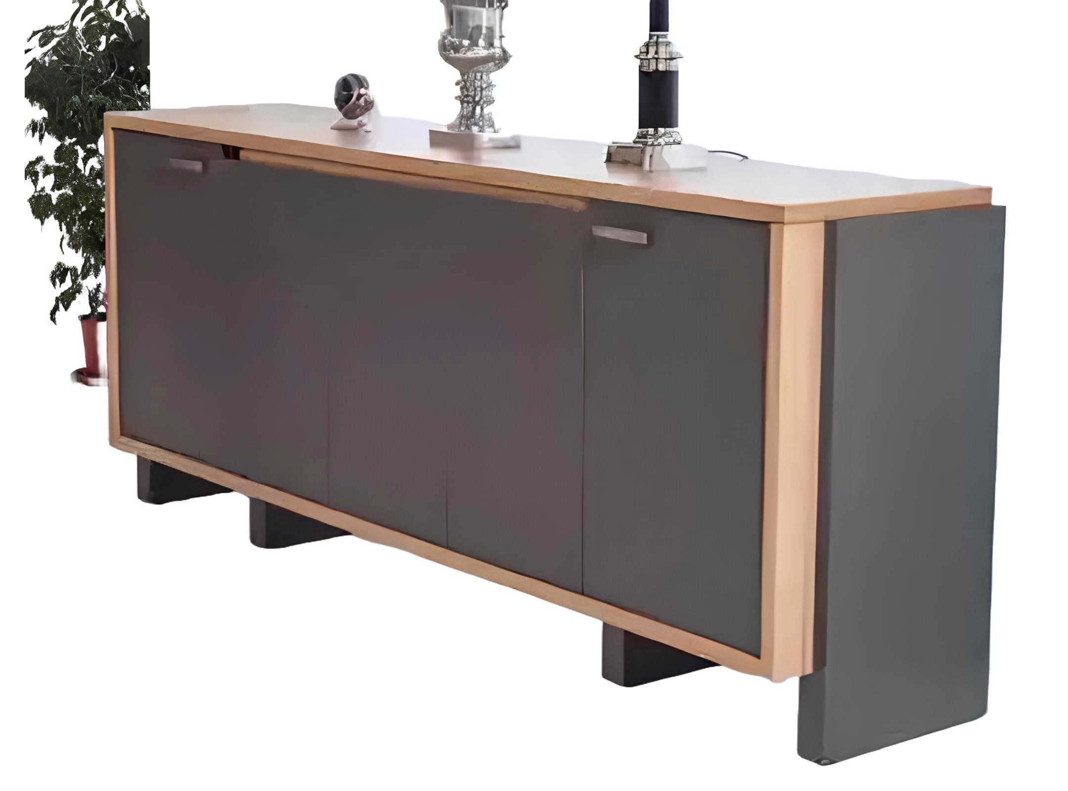 Aktenschrank Büromöbel Holzdesign Aktenschrank Regal 226x50x94 für die