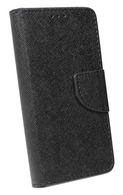 cofi1453 Handyhülle cofi1453® Buch Tasche "Fancy" für iPhone 12 Pro Handy Hülle Etui Brieftasche Schutzhülle mit Standfunktion, Kartenfach Schwarz