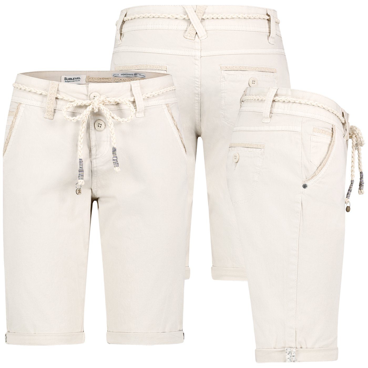 SUBLEVEL Bermudas Damen Short Bermuda kurze günstig online kaufen