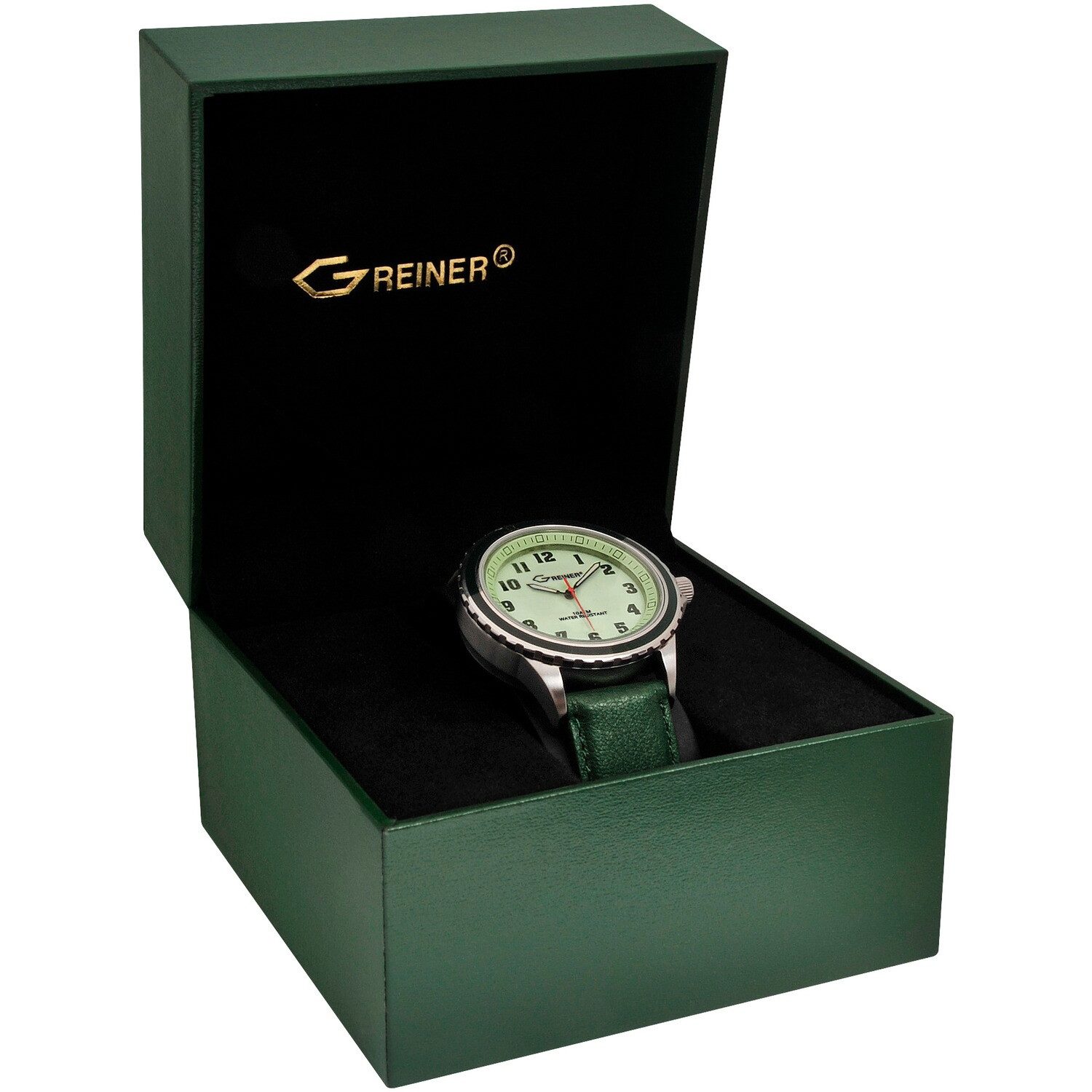 Greiner Chronograph Armbanduhr Ansitz