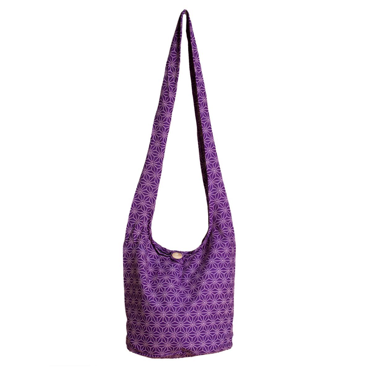 Schultertasche Geometrix Schulterbeutel aus 100% Baumwolle praktische Umhängetasche