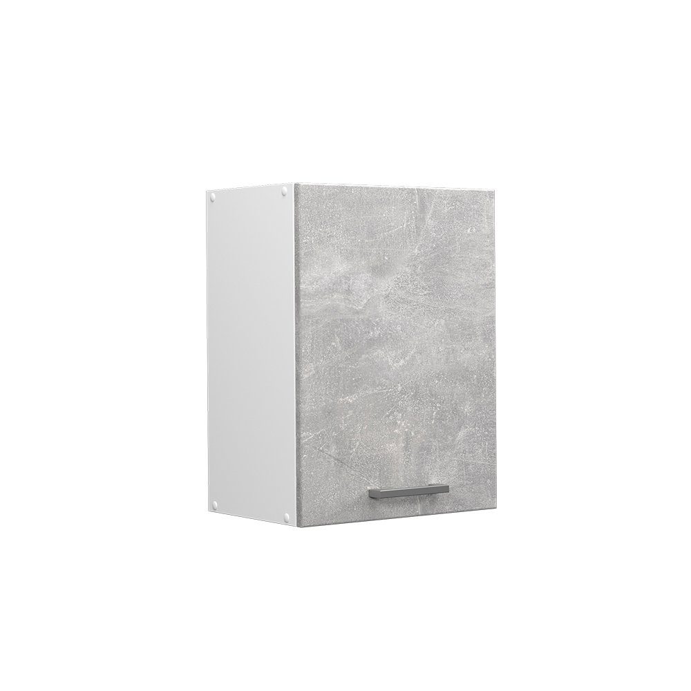 Vicco Hängeschrank Küchenhängeschrank 45 cm R-Line Weiß Beton Weiß Beton | Weiß