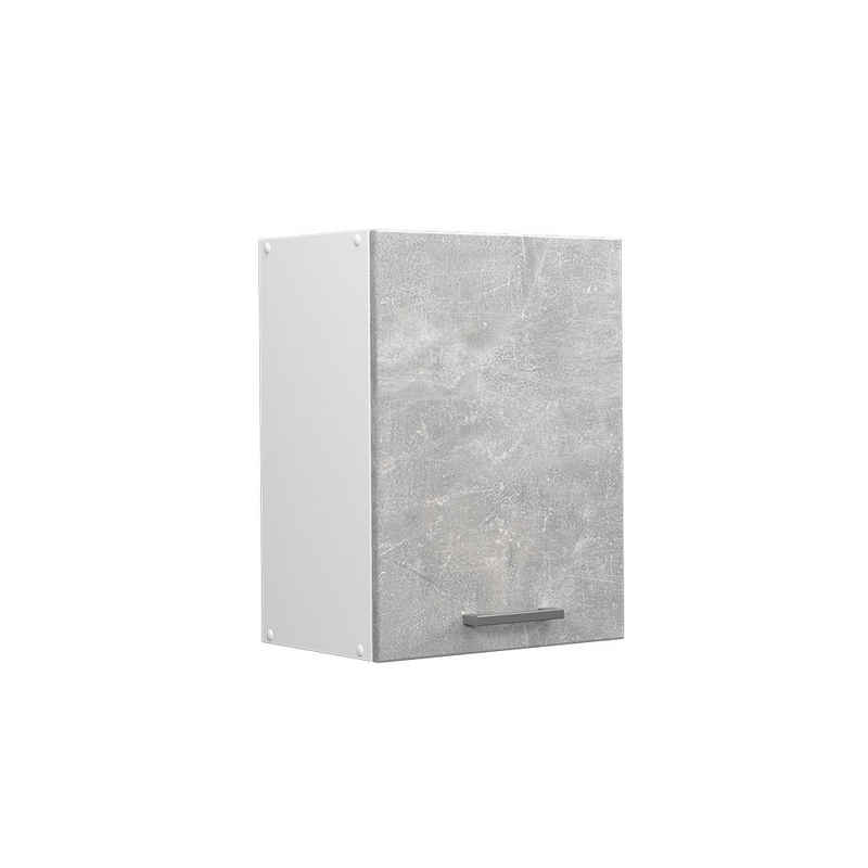 Vicco Hängeschrank Küchenhängeschrank 45 cm R-Line Weiß Beton