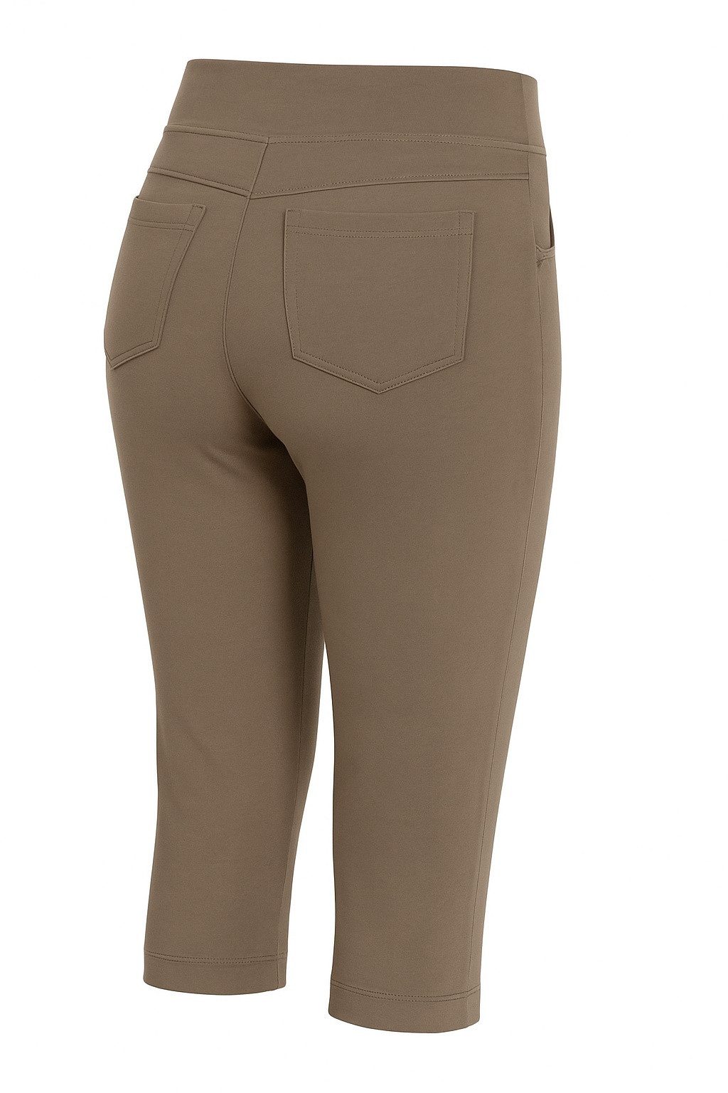 Caprihose Damen Schlupfhose 7/8 Sommer Bermuda bequeme Freizeithose