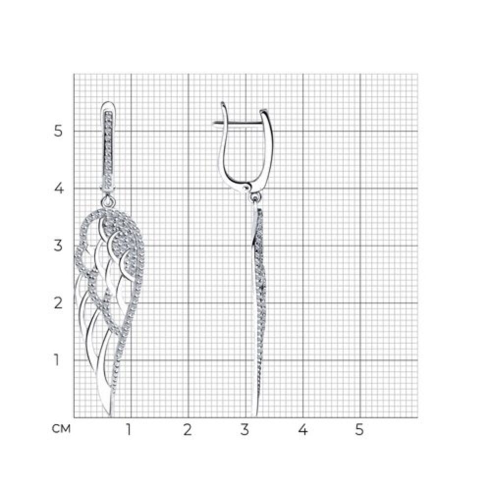 Secretforyou Paar Ohrhänger Ohrringe Hänger Flügel 925 Silber Zirkonia Stei günstig online kaufen