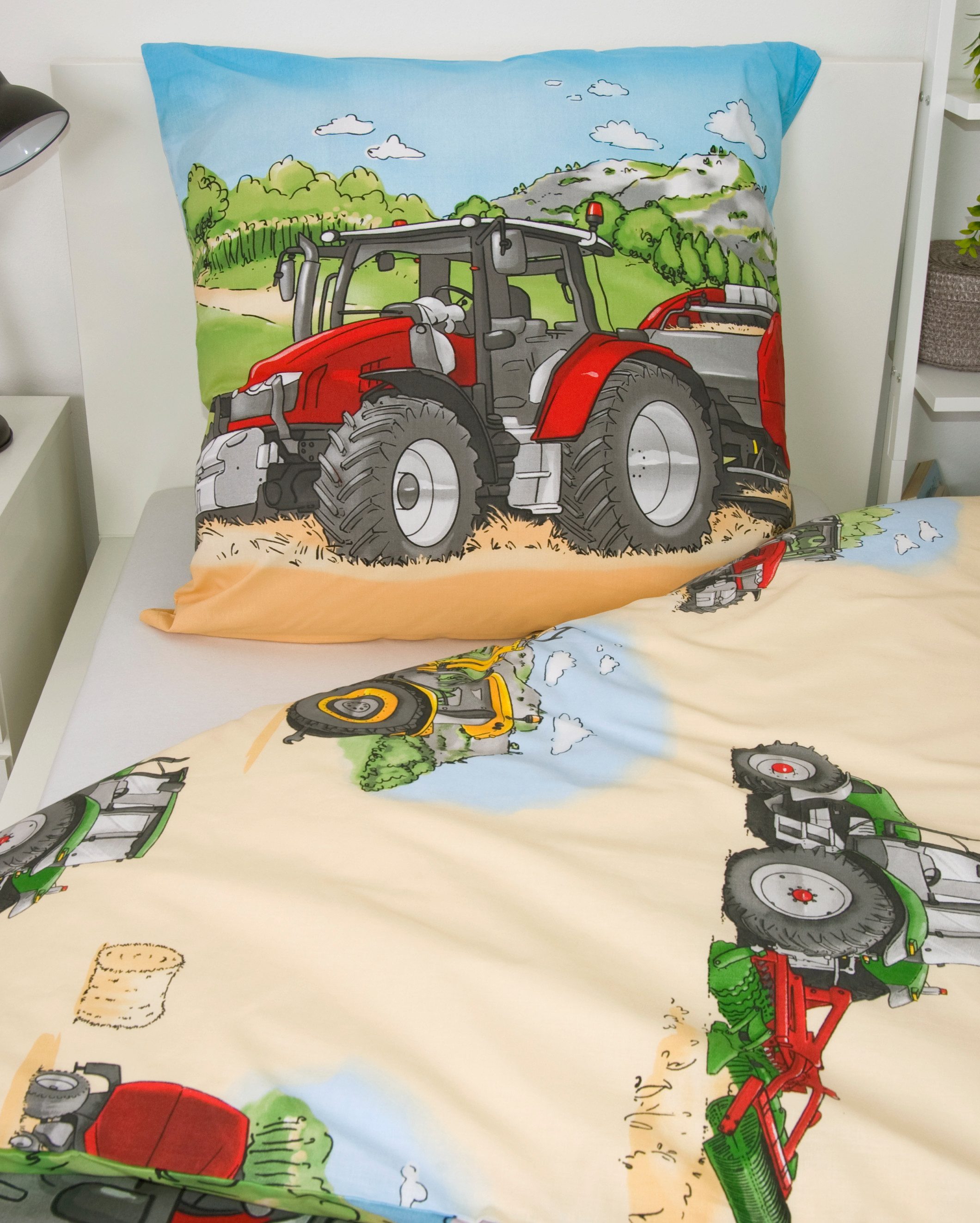 Brilliant Babybettwäsche / Traktor / 100x135cm, Baumwolle, 100% Baumwolle – Bild 3 von 4