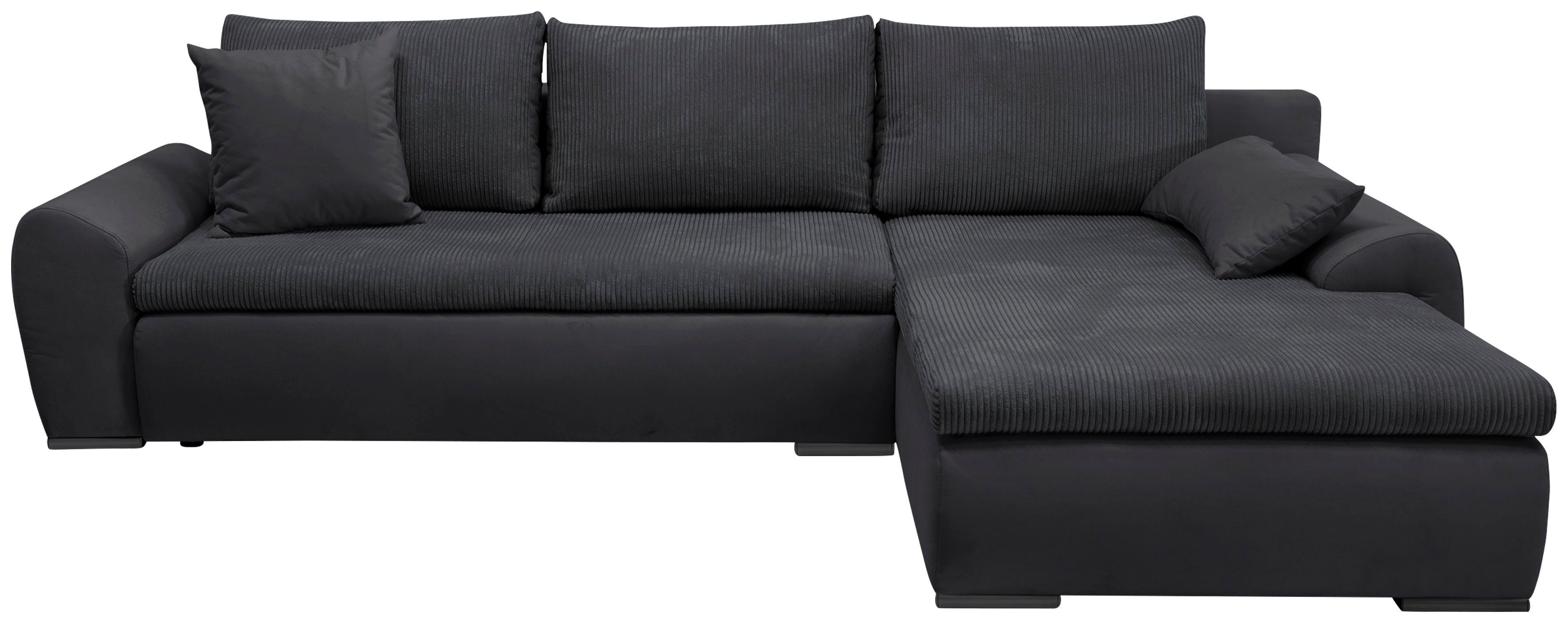 Home affaire Ecksofa Win L-Form, B: 285 cm - OTTO. Verlässliche Qualität., 2 Zierkissen, optional Bettfunktion & Bettkasten
