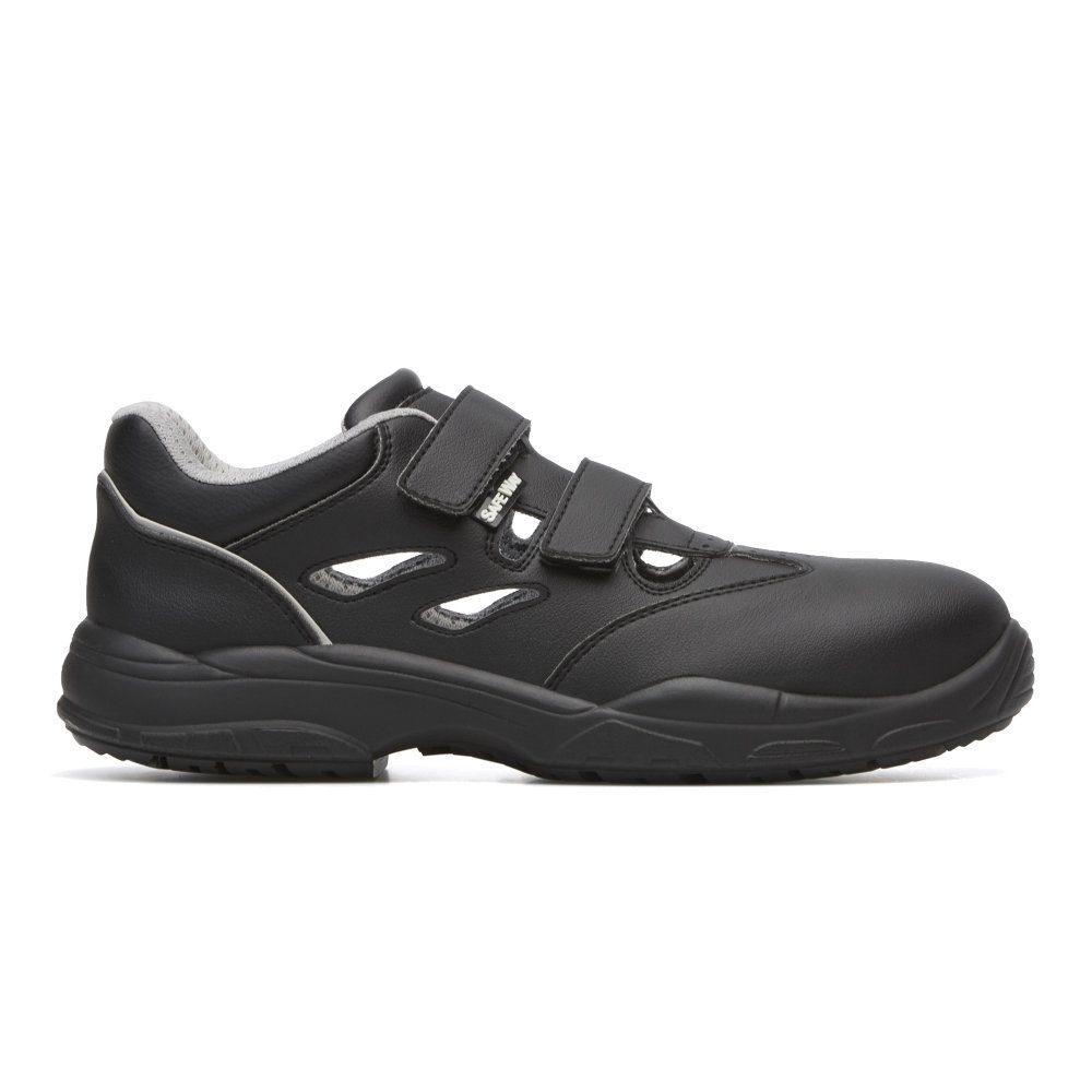 SAFEWAY Sicherheitsschuhe LOTUS20 S1 SRC schwarz Schutzkappe Sicherheitsschuh Klettverschluß