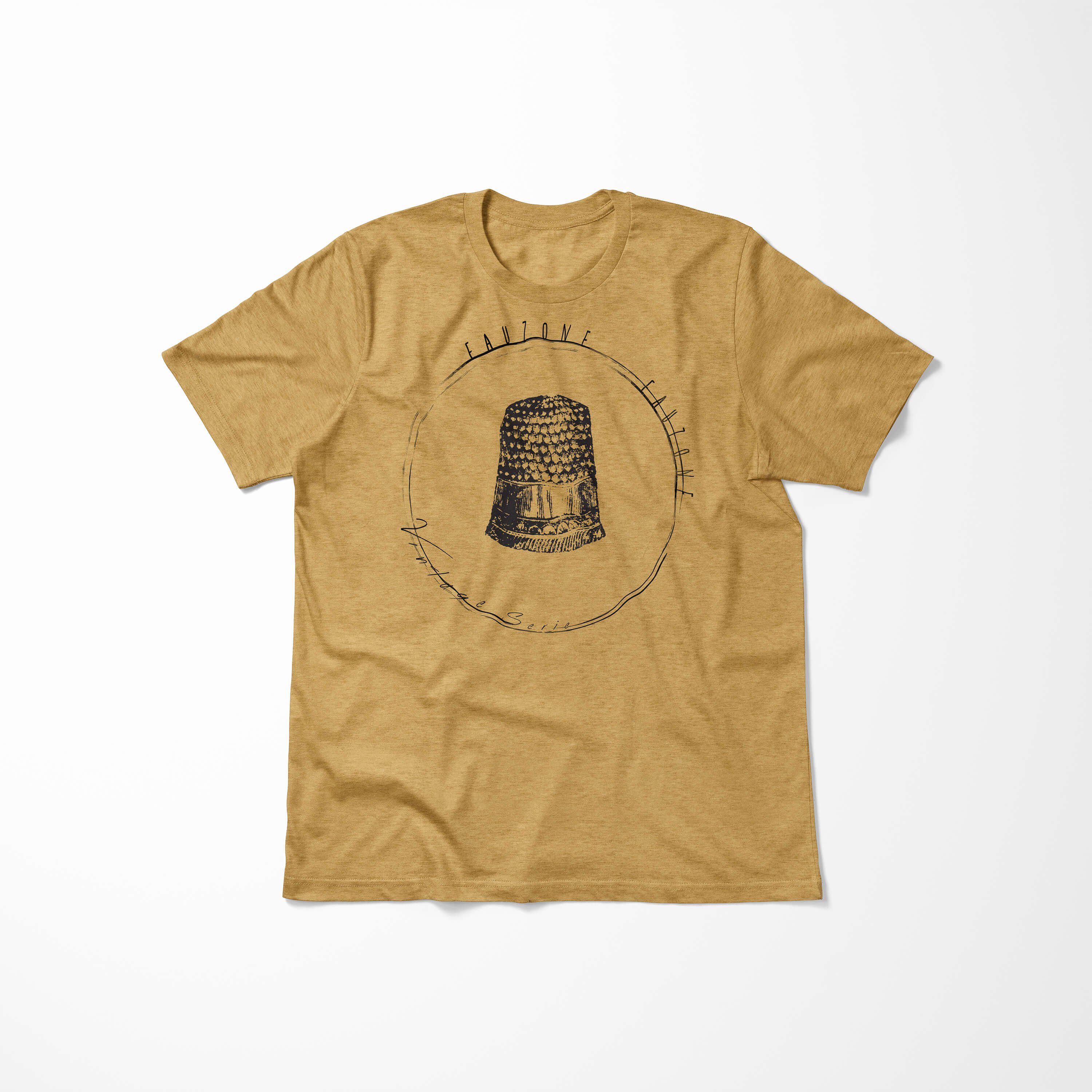 Sinus Art T-Shirt Antique T-Shirt Fingerhut Herren Vintage Gold