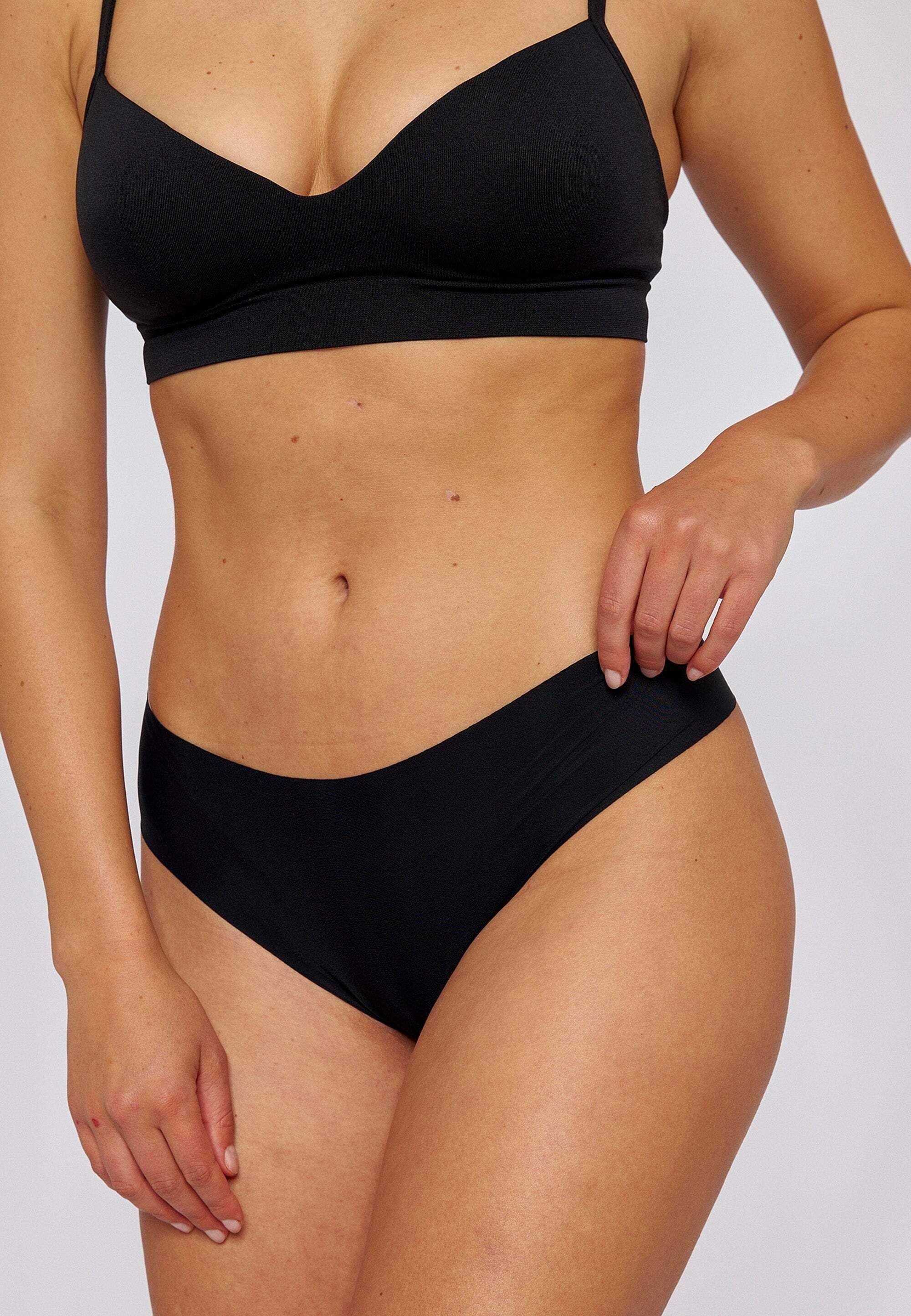 SNOCKS Hipster Panties aus Mikrofaser Damen (3-St) ohne Nähte, unsichtbar unter deiner Kleidung