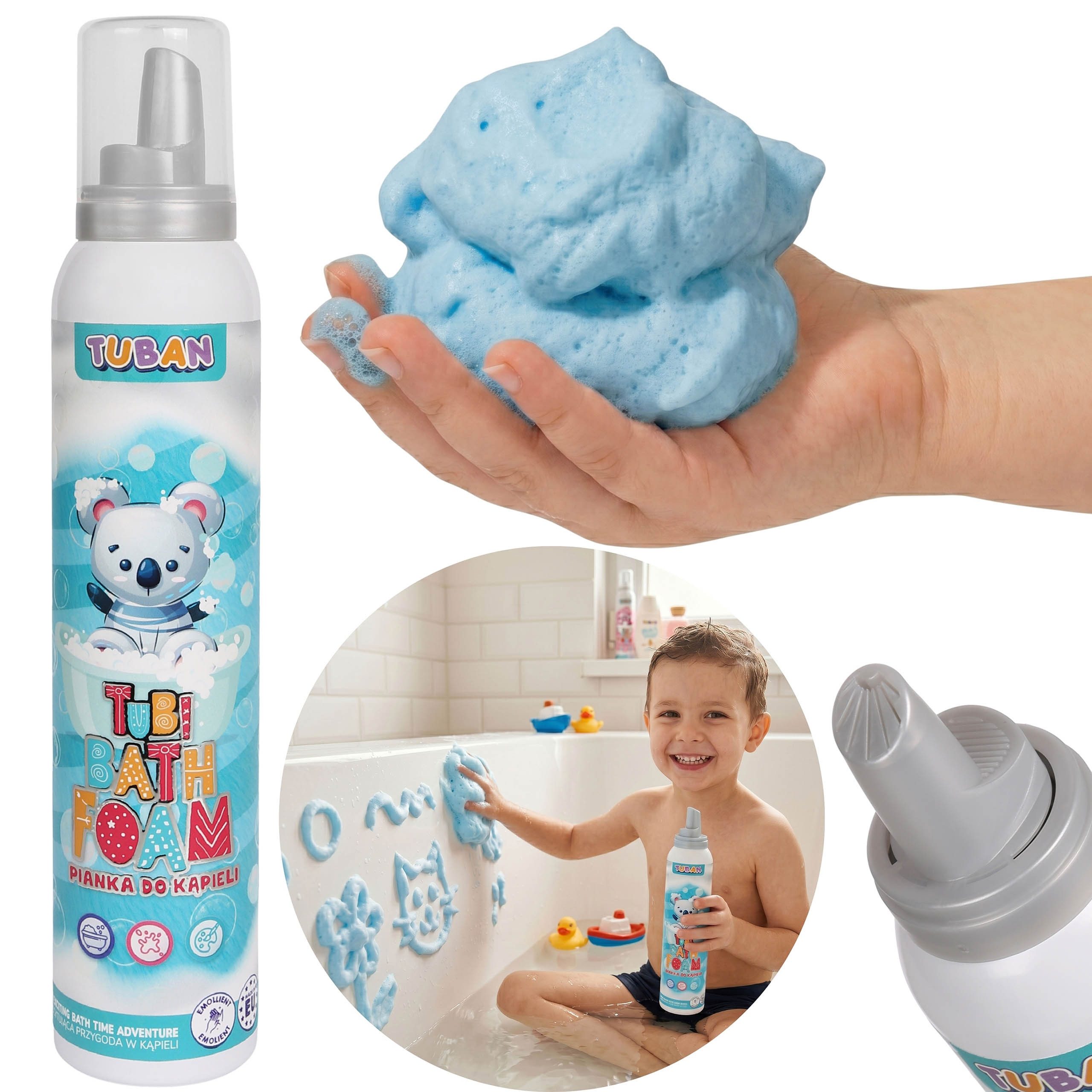 Sarcia.eu Badeschaum TUBAN Hypoallergener Badeschaum blau für Kinder 200 ml