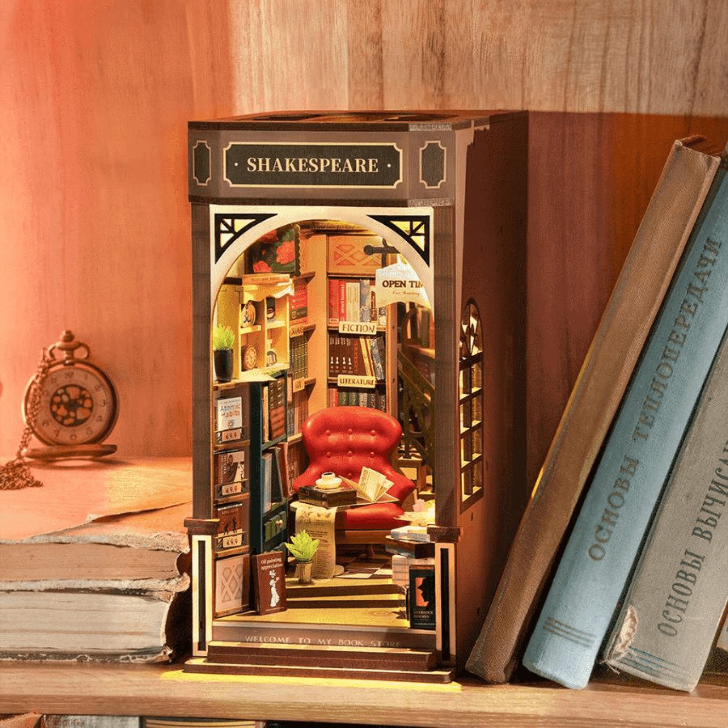 Robotime Buchstütze Robotime Bookstore, Rolife Diorama günstig online kaufen