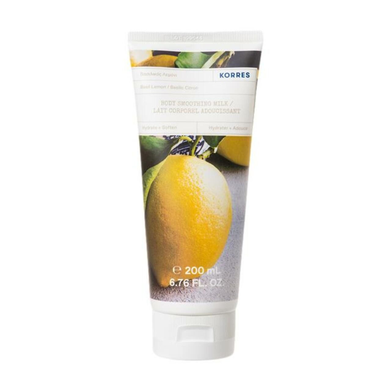 Korres Bodylotion Basil Lemon Glättende Körpermilch