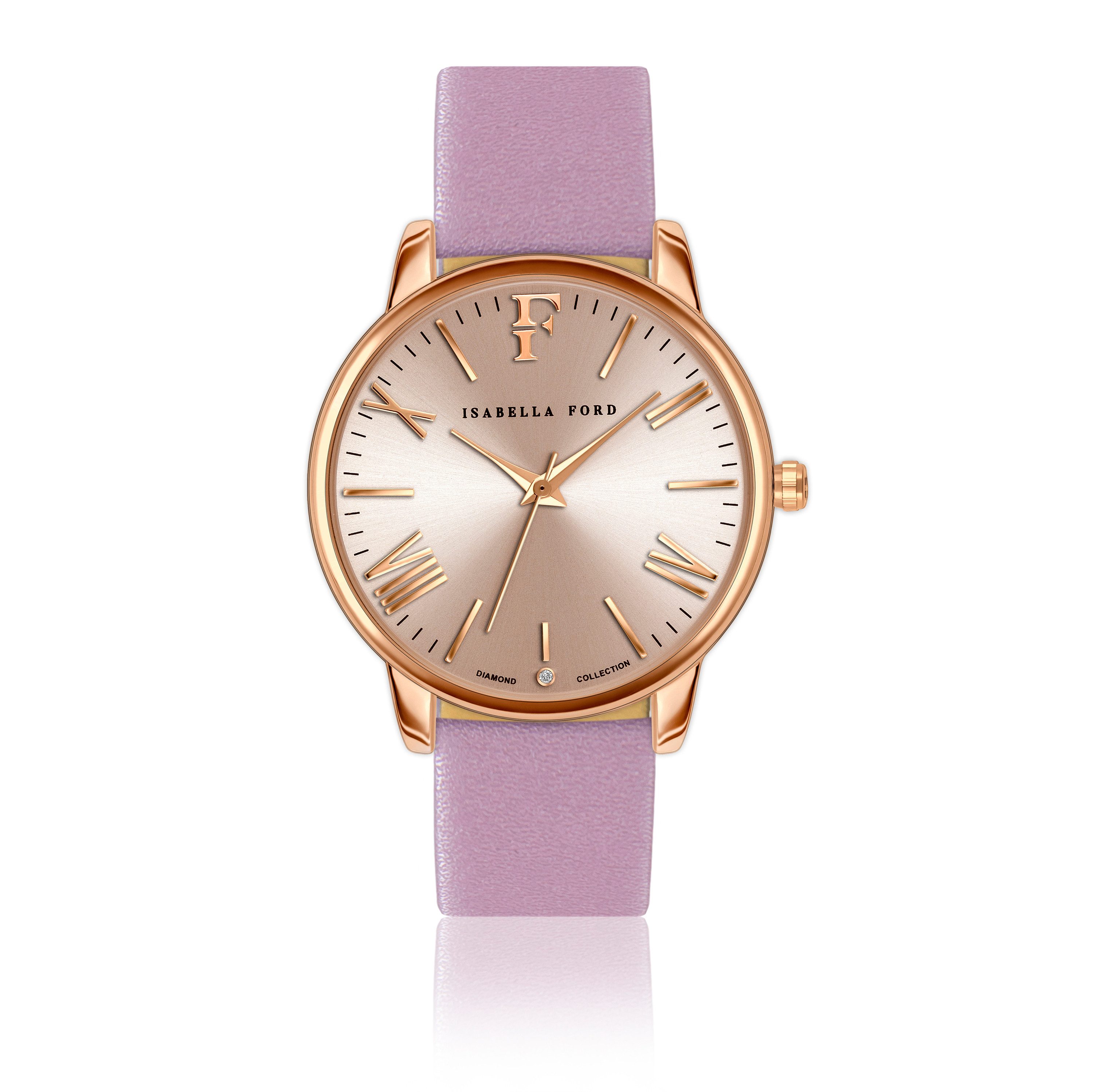 ISABELLA FORD Quarzuhr FB3-S068R Scarlett Pink Leather