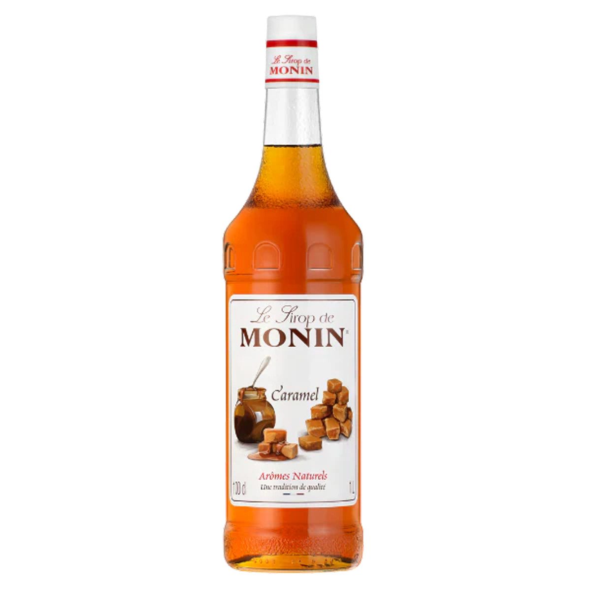 MONIN Getränke-Sirup, Monin Caramel Sirup geeignet für Desserts Kaffee und Getränke 1000ml