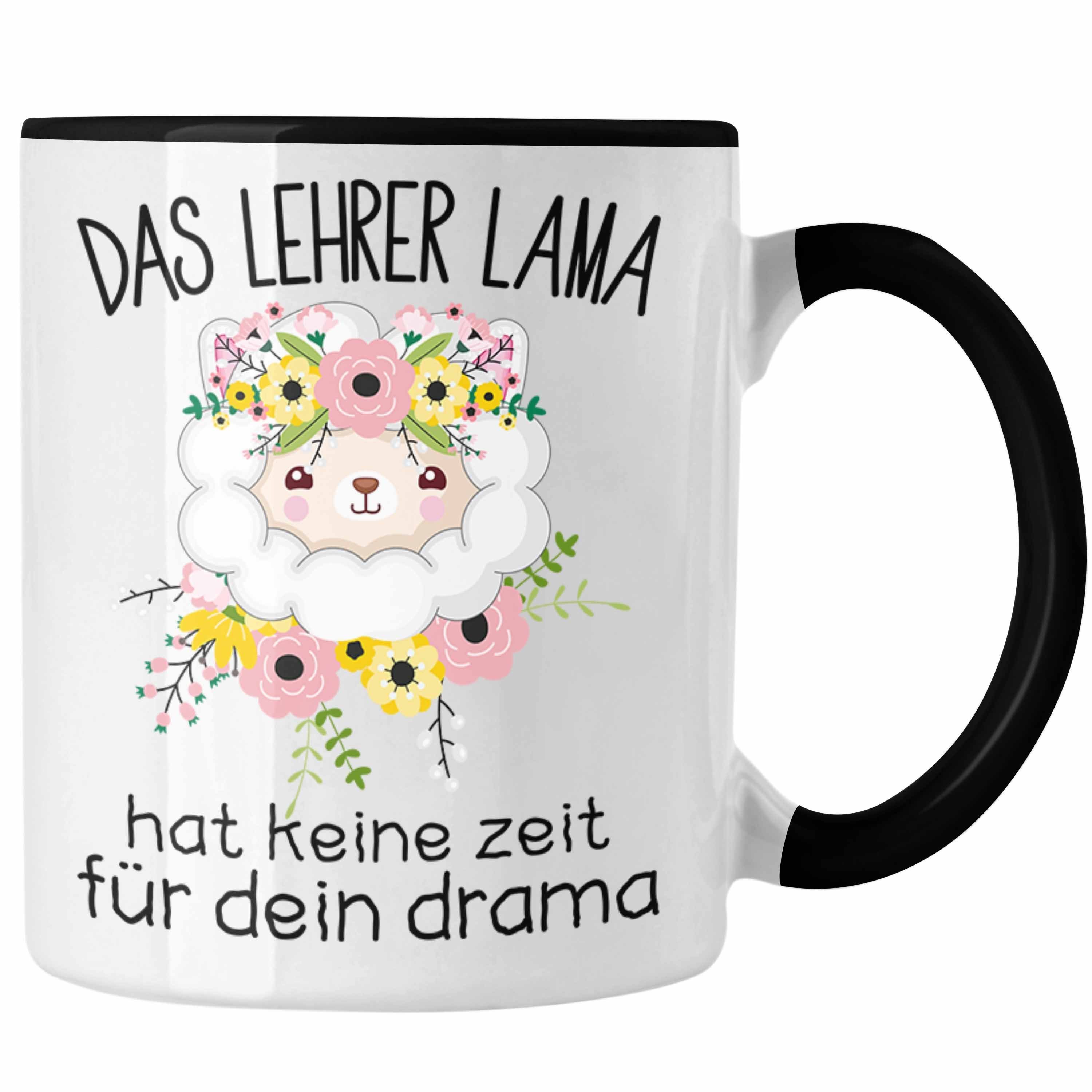 Lama Drama Tasse Trendation Geschenkidee Trendation Lustige Dein Zeit Spruch Hat Lehrer Tasse Schwarz Lehrerin Keine - Für