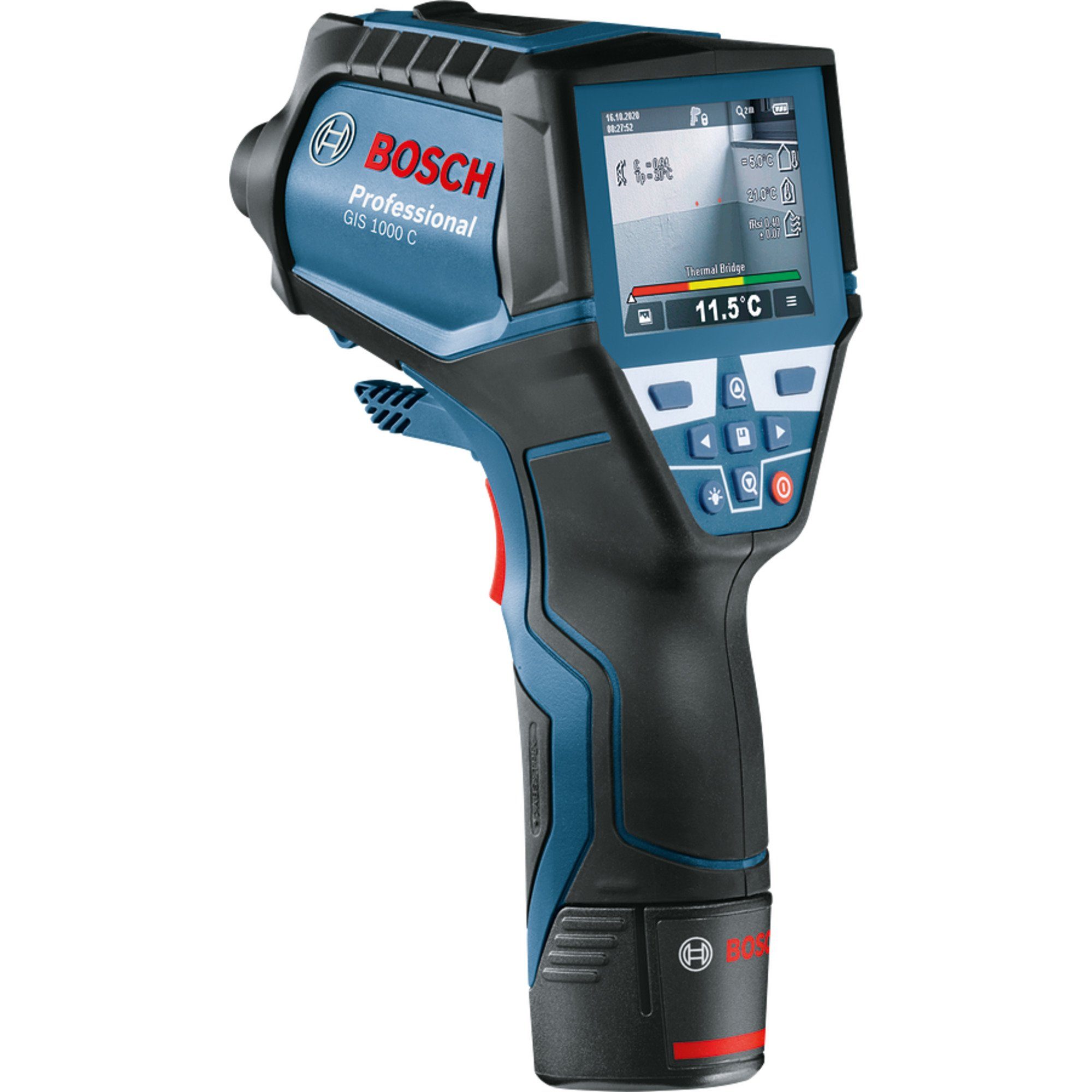 Bosch Professional Akku-Multifunktionswerkzeug Bosch Professional Thermodetektor GIS 1000 C, Li-Ionen-Akku 1,5 Ah, in L-BOXX