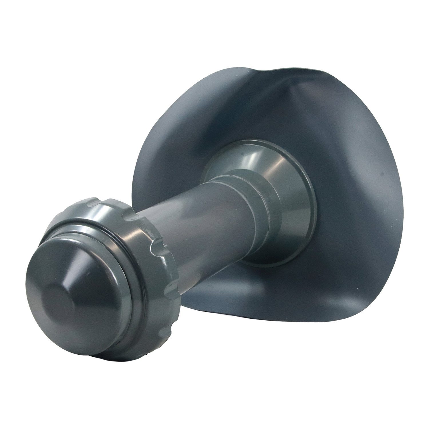 FLECK Dachdurchführung 4 in 1 Flachdachlüfter CLASSIC + KWA inkl. Evalon, Spezial-Hart-PVC