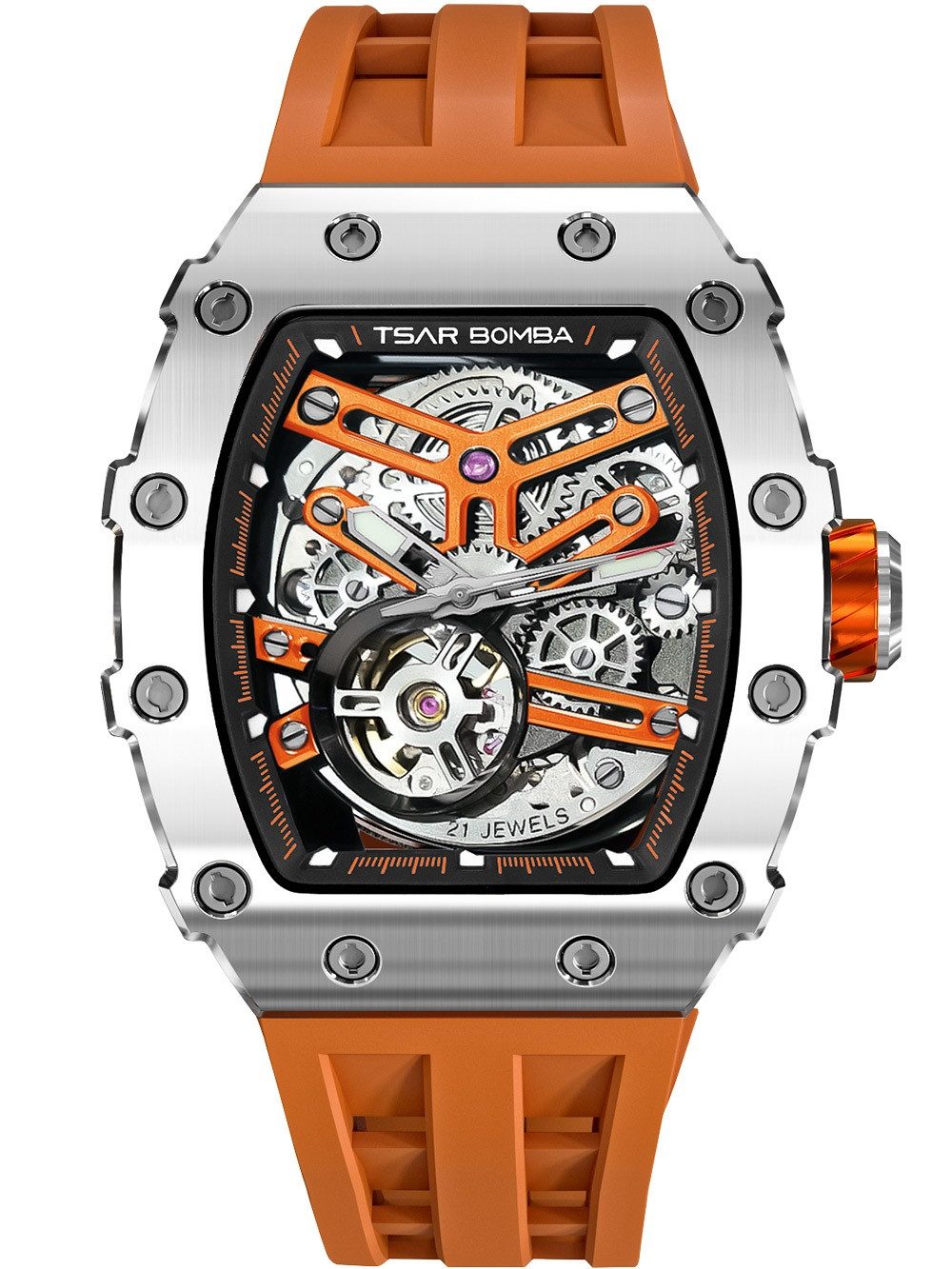 Tsar Bomba Automatikuhr Tsar Bomba TB8208A-18 Herrenuhr Elementar Automatik 44mm 5ATM Tsar Bomba TB8208A-18 Herrenuhr Elementar Automatik 44mm 5ATM