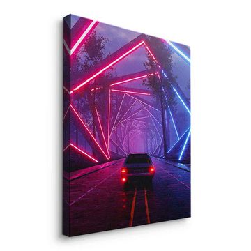 DOTCOMCANVAS® Leinwandbild Drive, Leinwandbild Drive KI AI generiert digitale Kunst Wandbild