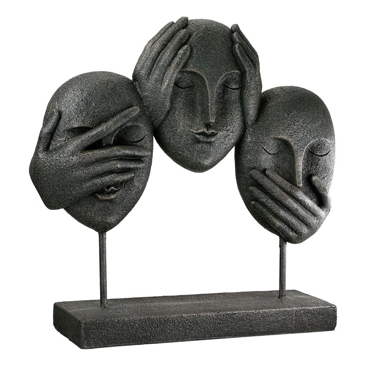 MF Skulptur Skulptur Gesicht Die drei günstig online kaufen