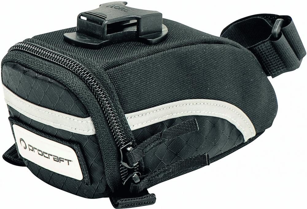 Procraft Fahrradtasche Procraft Satteltasche Mini II 0,5 l Schwarz - kompakt & wasserabweisen