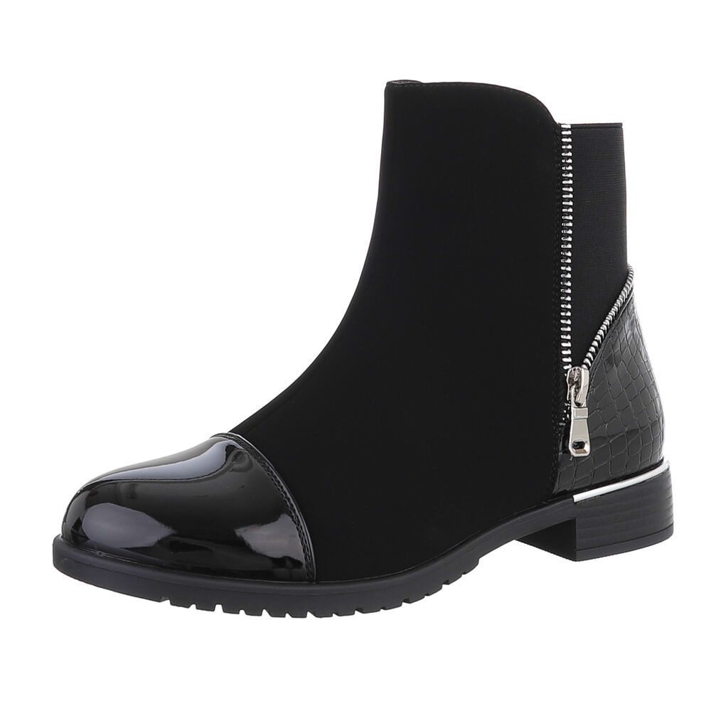 Ital-Design Damen Elegant Stiefelette (87417696) Blockabsatz günstig online kaufen