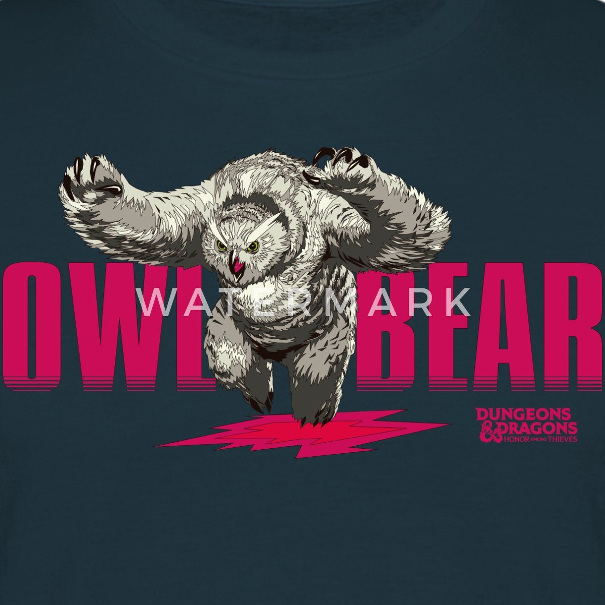 Spreadshirt T-Shirt Dungeons & Dragons DND Owlbear Männer T-Shirt (1-tlg)