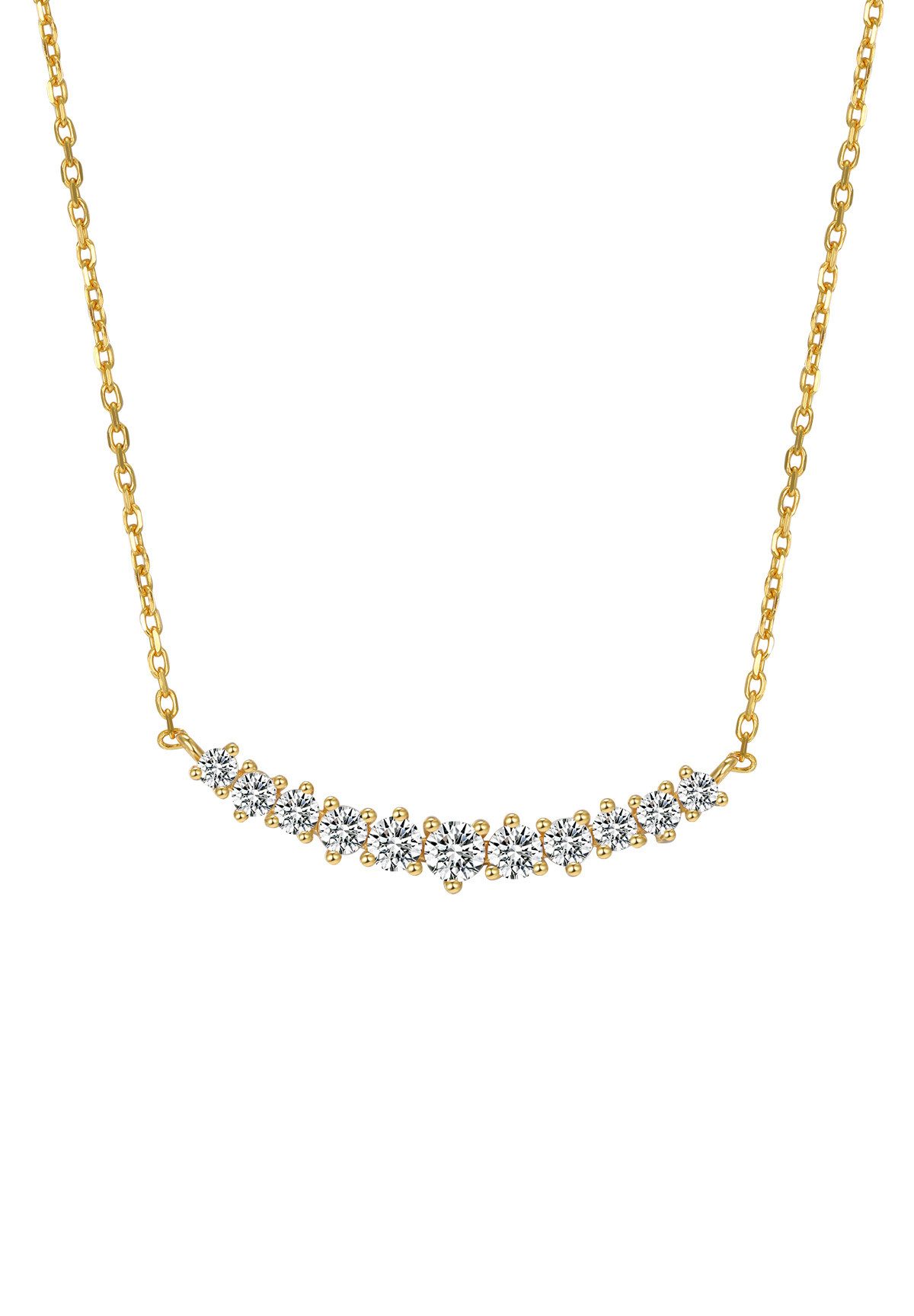 Hey Happiness Collier Tenniskette Herz/Runde Kristalle, günstig online kaufen