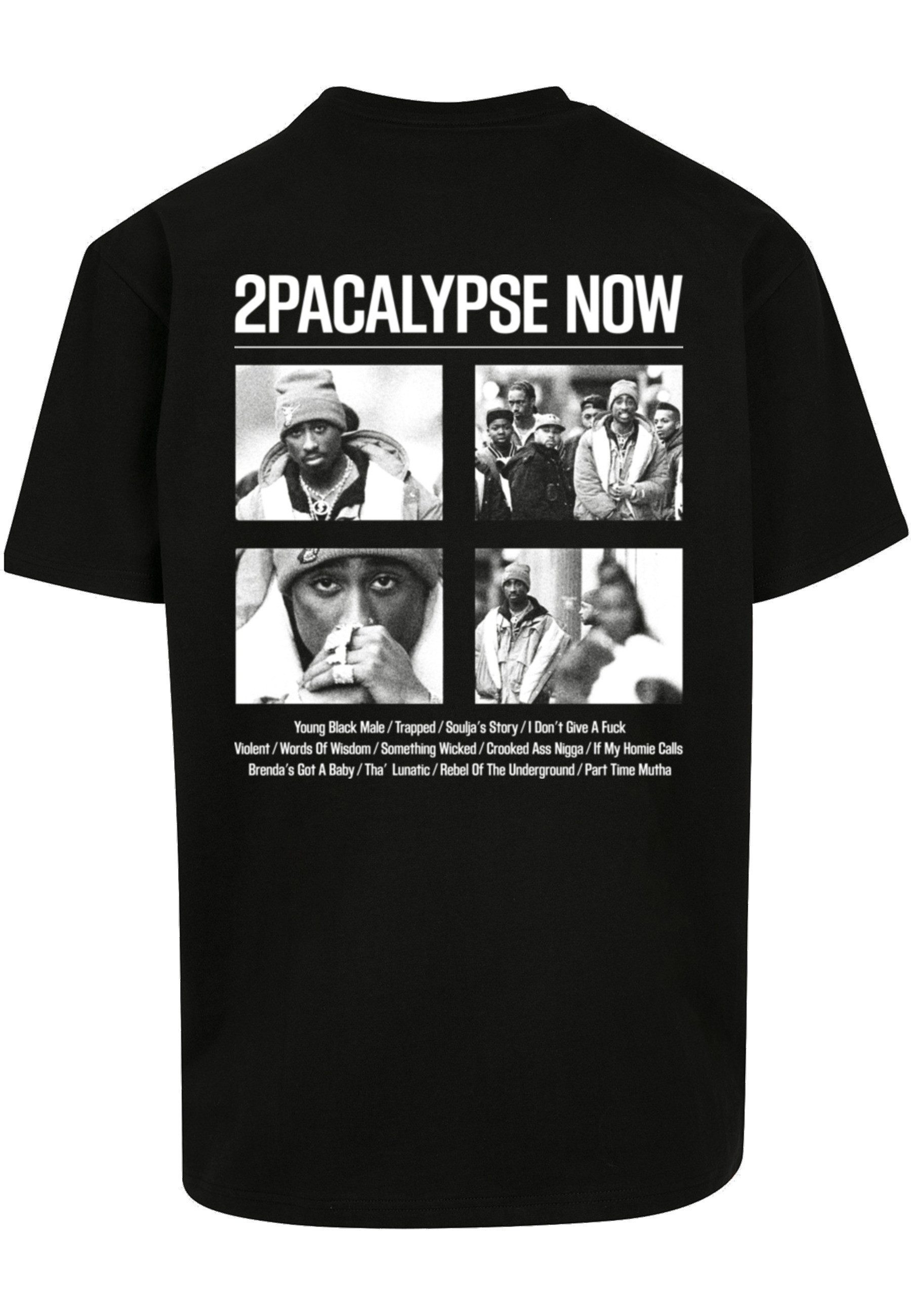 Merchcode T-Shirt Merchcode Herren 2Pac - 2Pacalypse Now Oversize Tee (1-tlg)