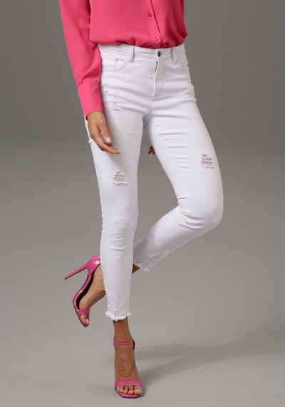 Aniston CASUAL Skinny-fit-Jeans mit Destroyed-Effekt