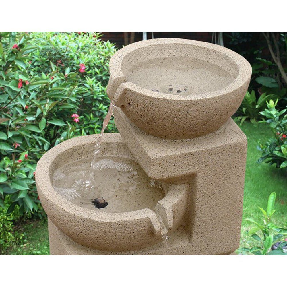 BxT: cm Gartenbrunnen Solarbrunnen 34,00x34,00 Wehmann Wasserbecken cm 34,00 Eden, Breite,